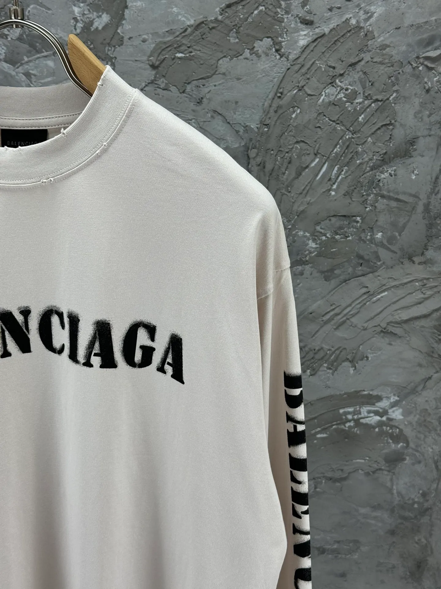 BALENCI*GA logo . 280g ， . .os Same Style -Color：Black White -SIZE：XS S M L 8605#